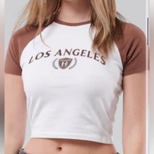 Los Angeles cropped top. Worn once.